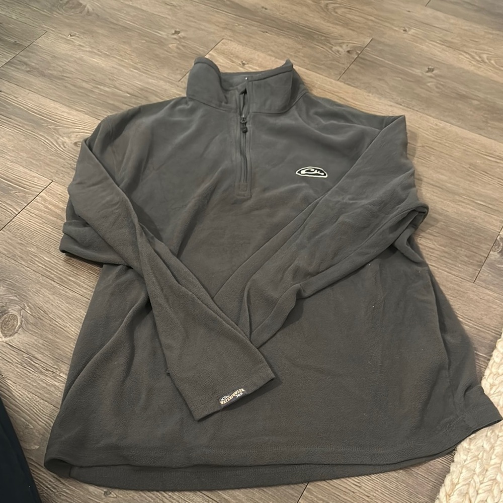 Men's Gray Half-Zip Sweater